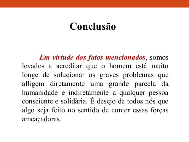 Como começar a conclusão