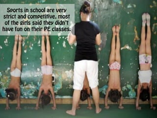 Why Chinese Girls (17-23) don't like to exercise?