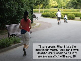 Why Chinese Girls (17-23) don't like to exercise?