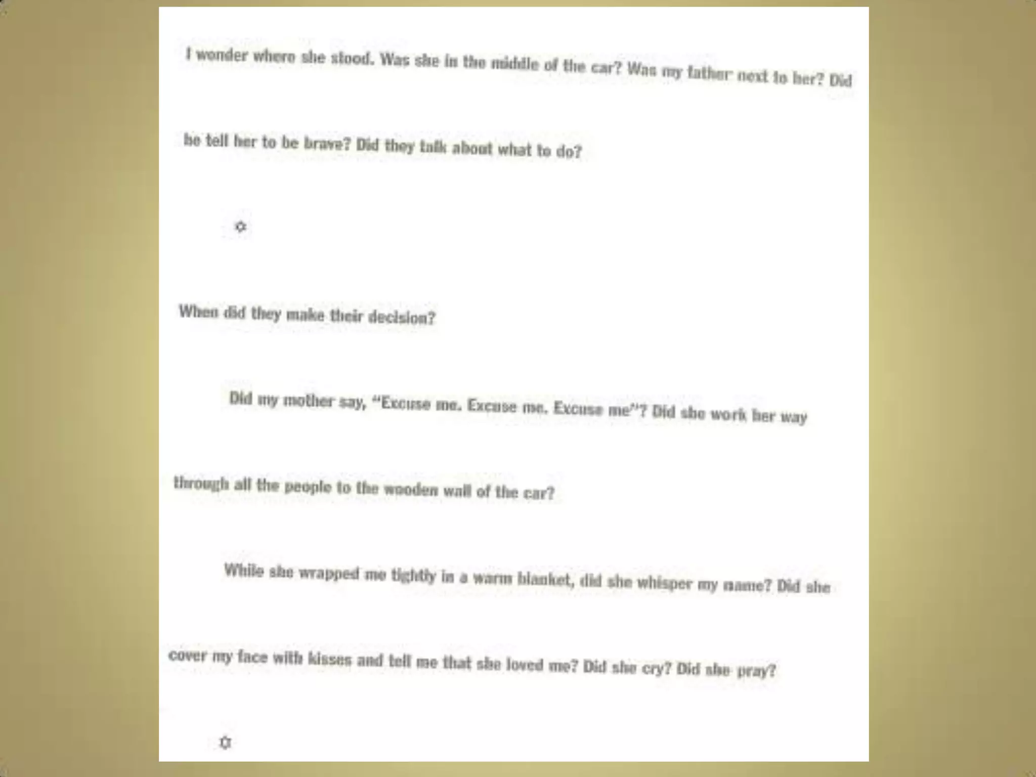 Erika's story powerpoint