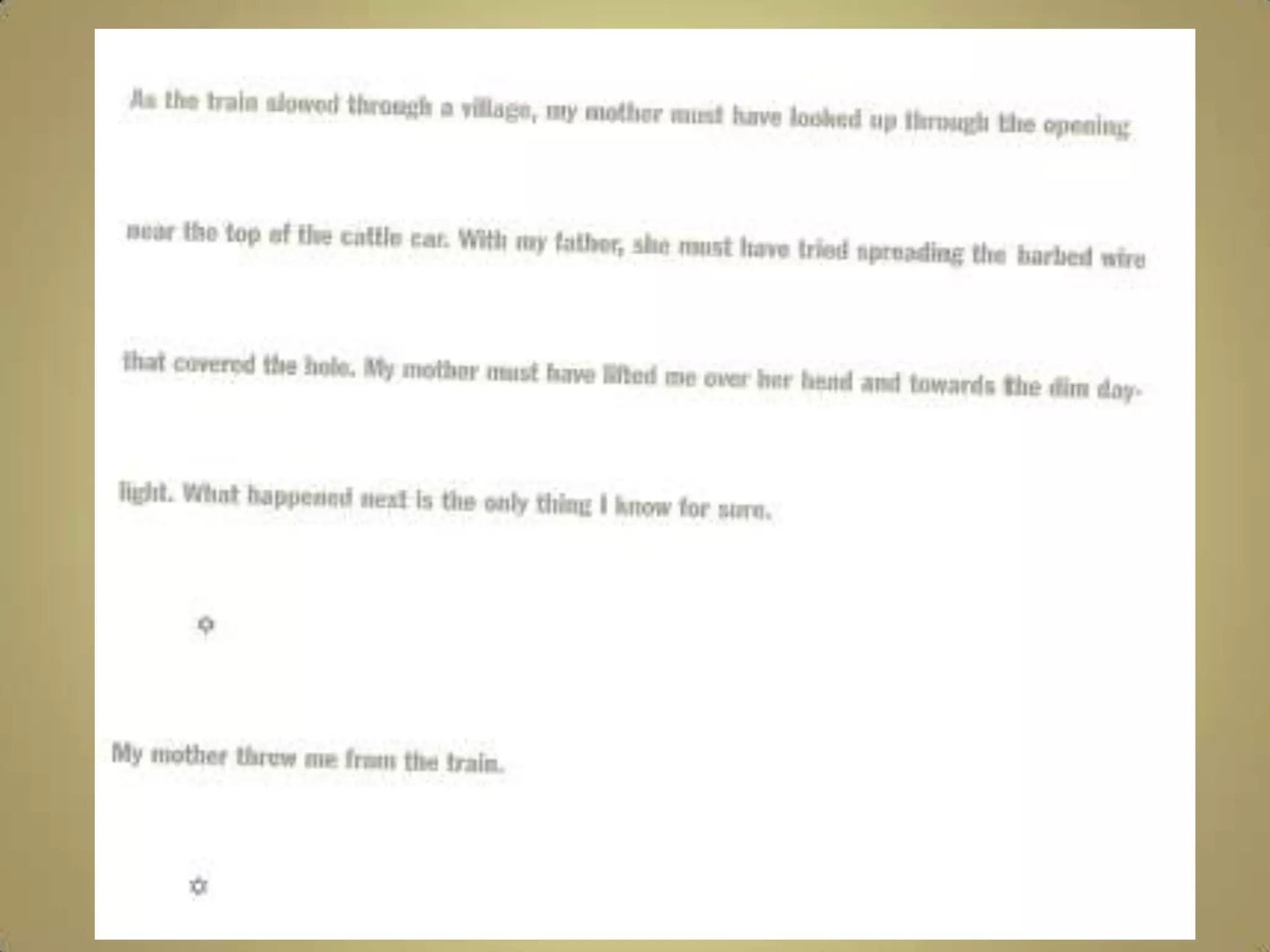 Erika's story powerpoint