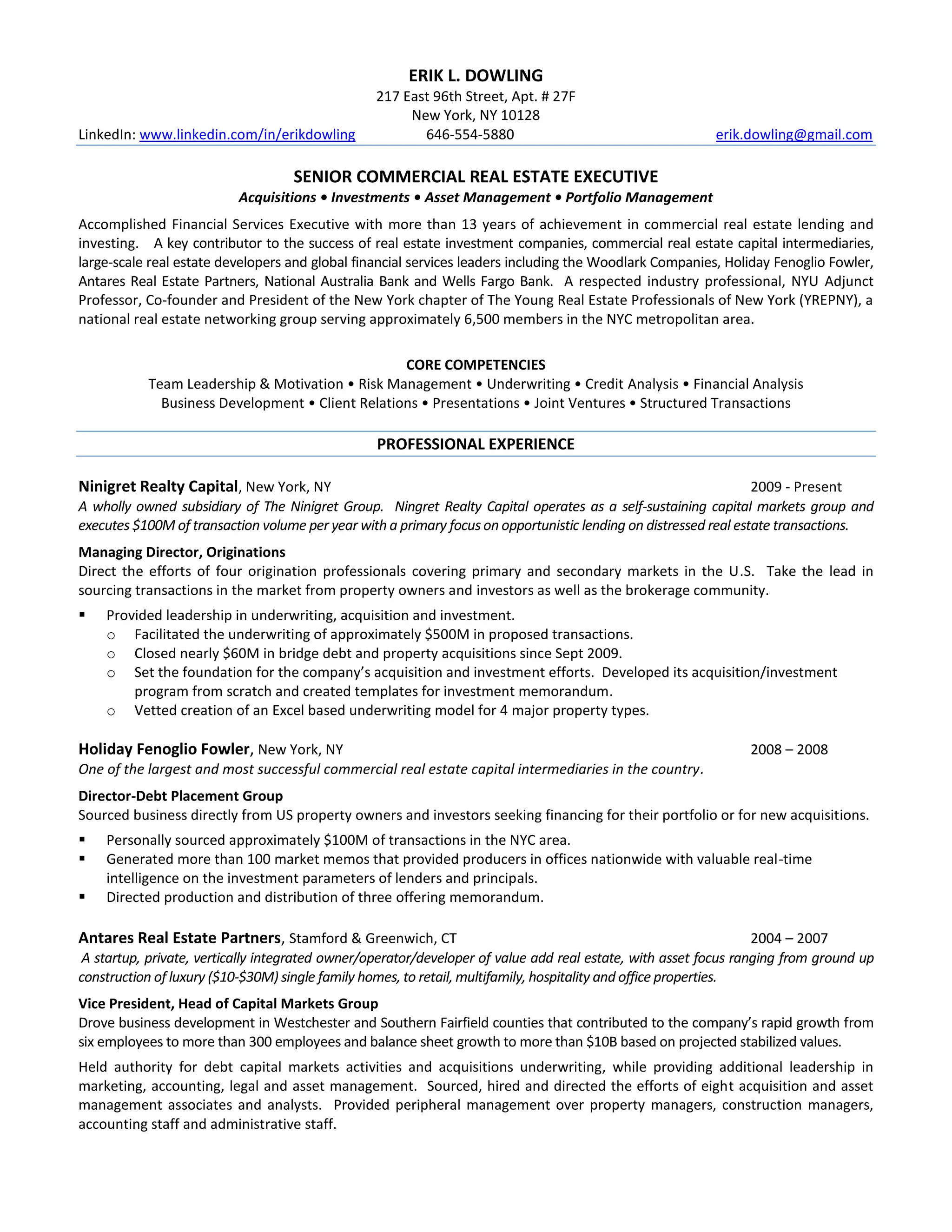 Erik Dowling's Resume | PDF