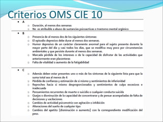 Criterios OMS CIE 10
 