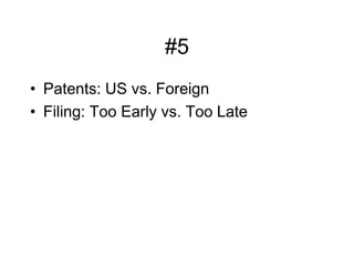 marked#4Patents: Better/Faster/Stronger