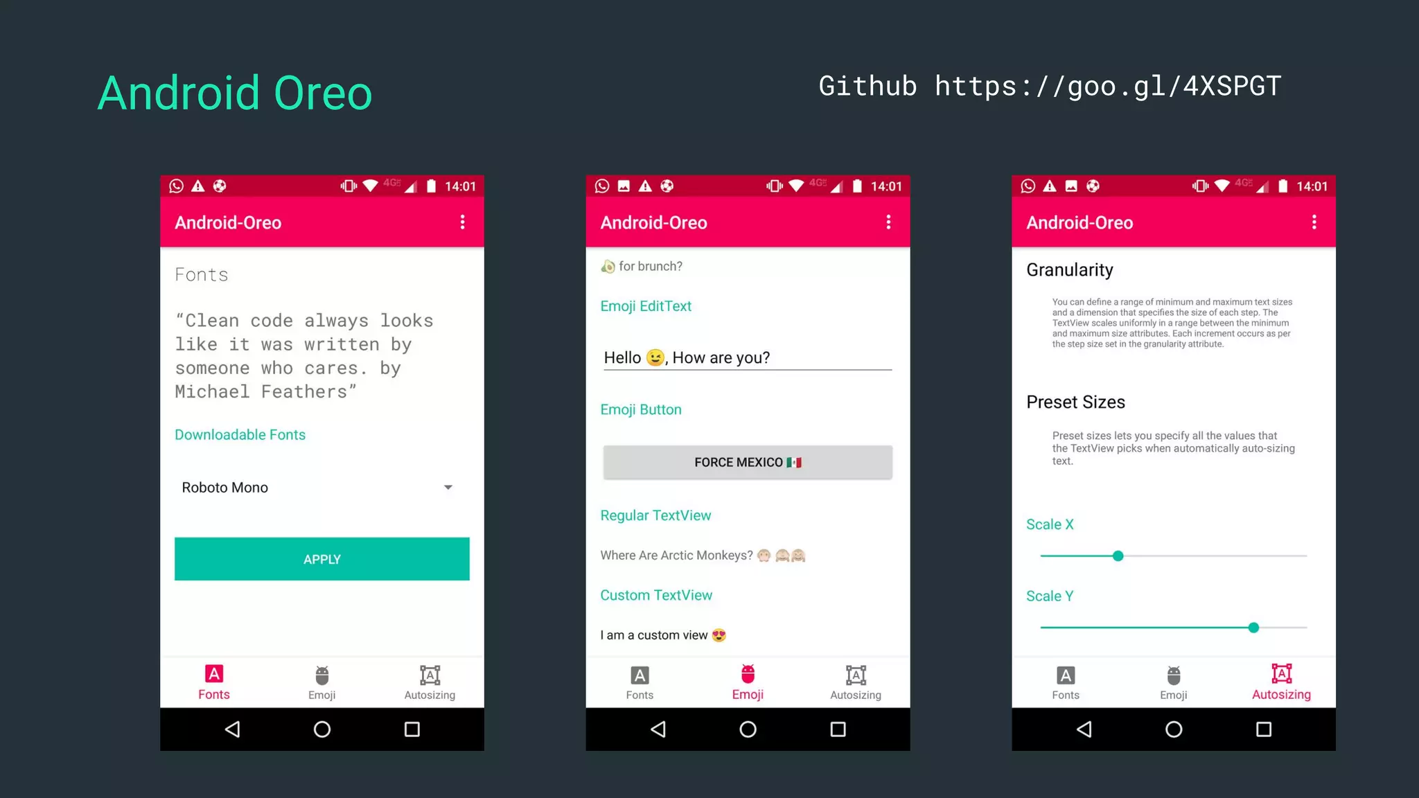 Android Oreo Github https://goo.gl/4XSPGT
 