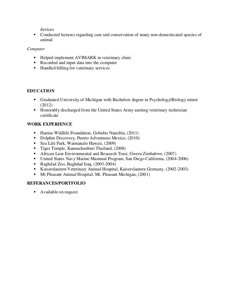 Erin Final Vet Tech Resume