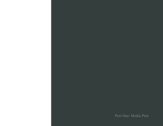 Part One: Media Plan
 