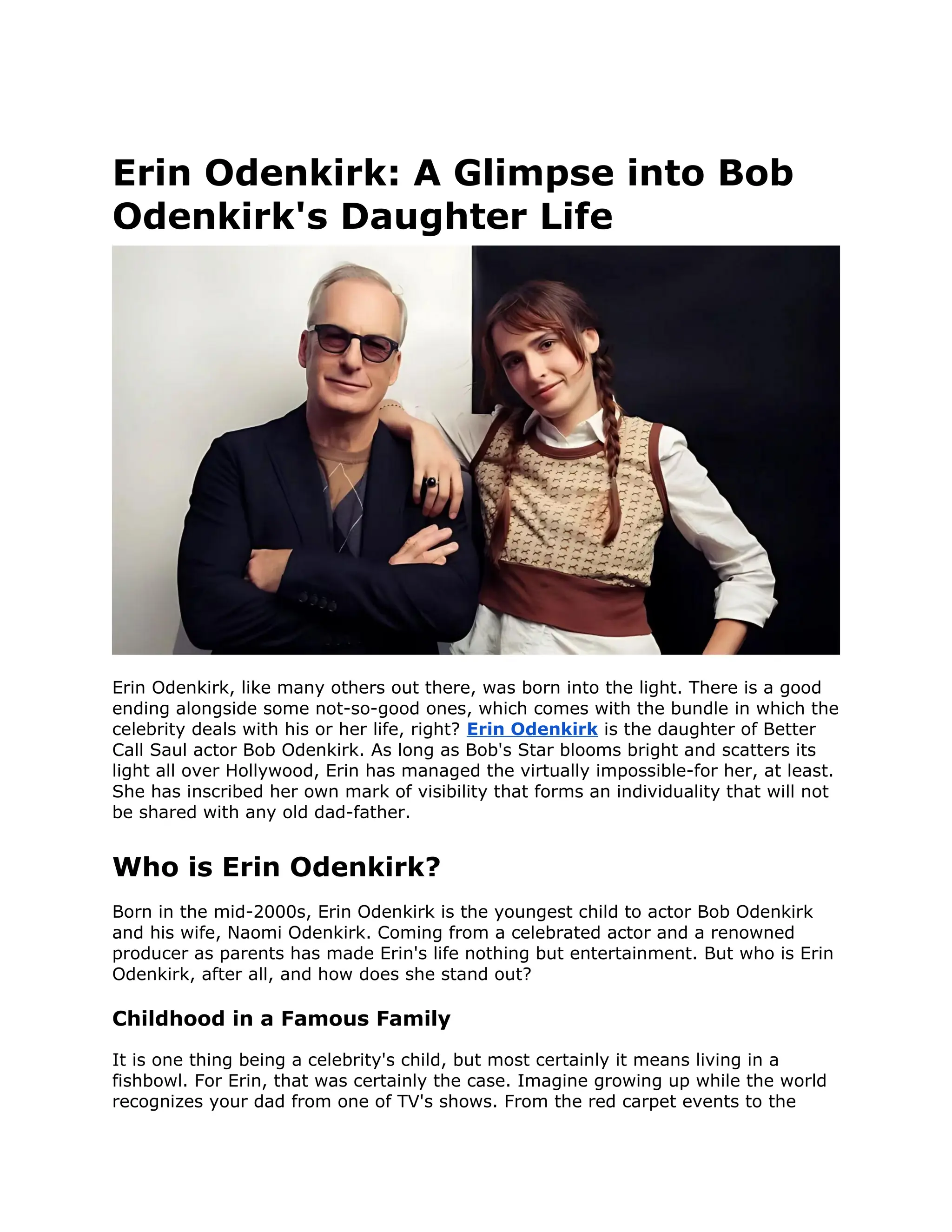 Erin Odenkirk_ A Glimpse into Bob Odenkirk's Daughter Life.docx Free