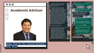 SLIDESMANIA.COM
Academic Advisor
Assoc. Prof. Dr. Drs. Chandra Setiawan,
M.M., Ph.D
 