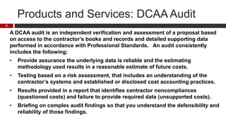 DCMA and DCAA – Leveraging the Dynamic Duo to Achieve Pricing Success ...