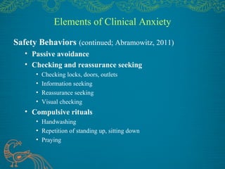 Treatment of Anxiety and OCD- Robert Bond, Ph.D & Erin McGinty, LPC | PPT