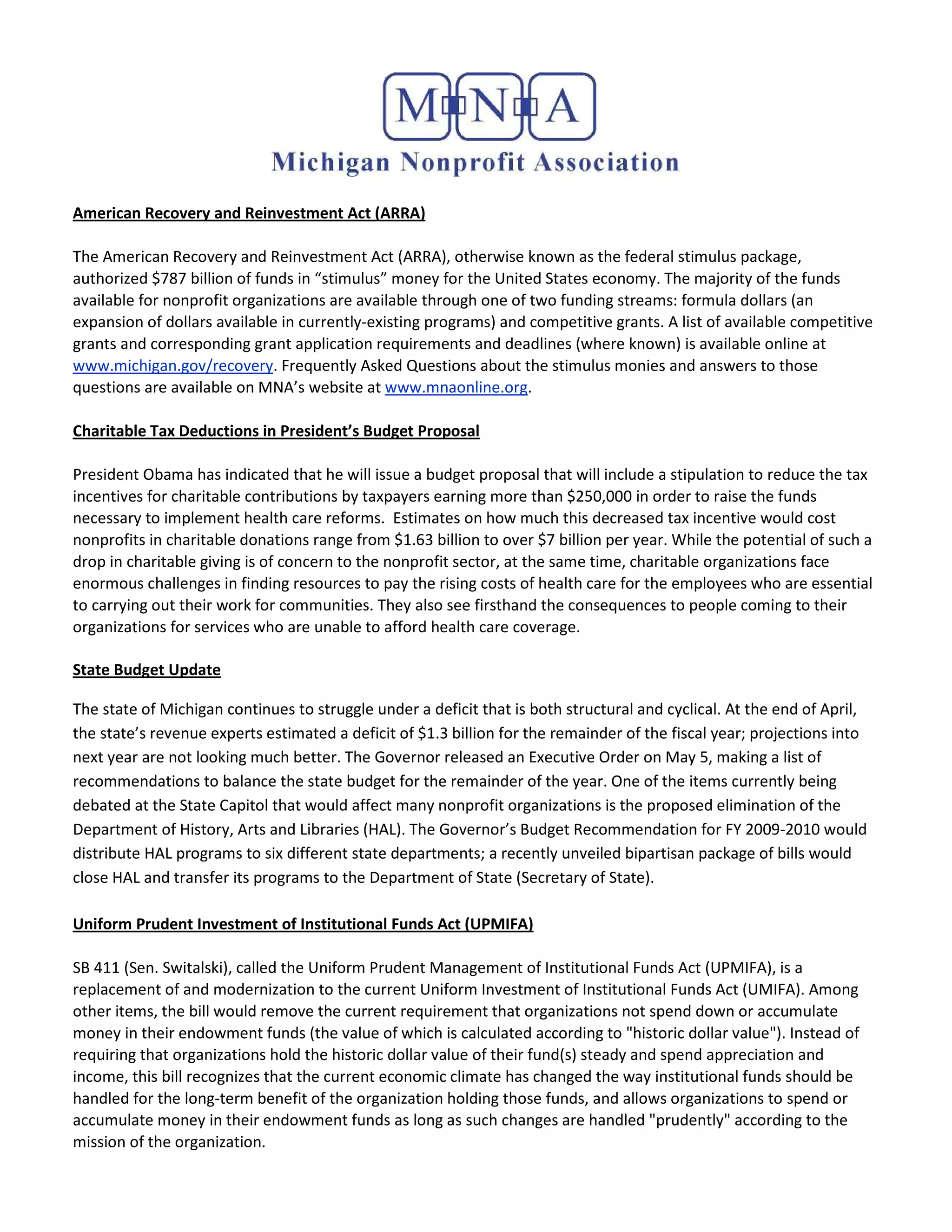 Erin Skene Pratt Capitol Update One Pager