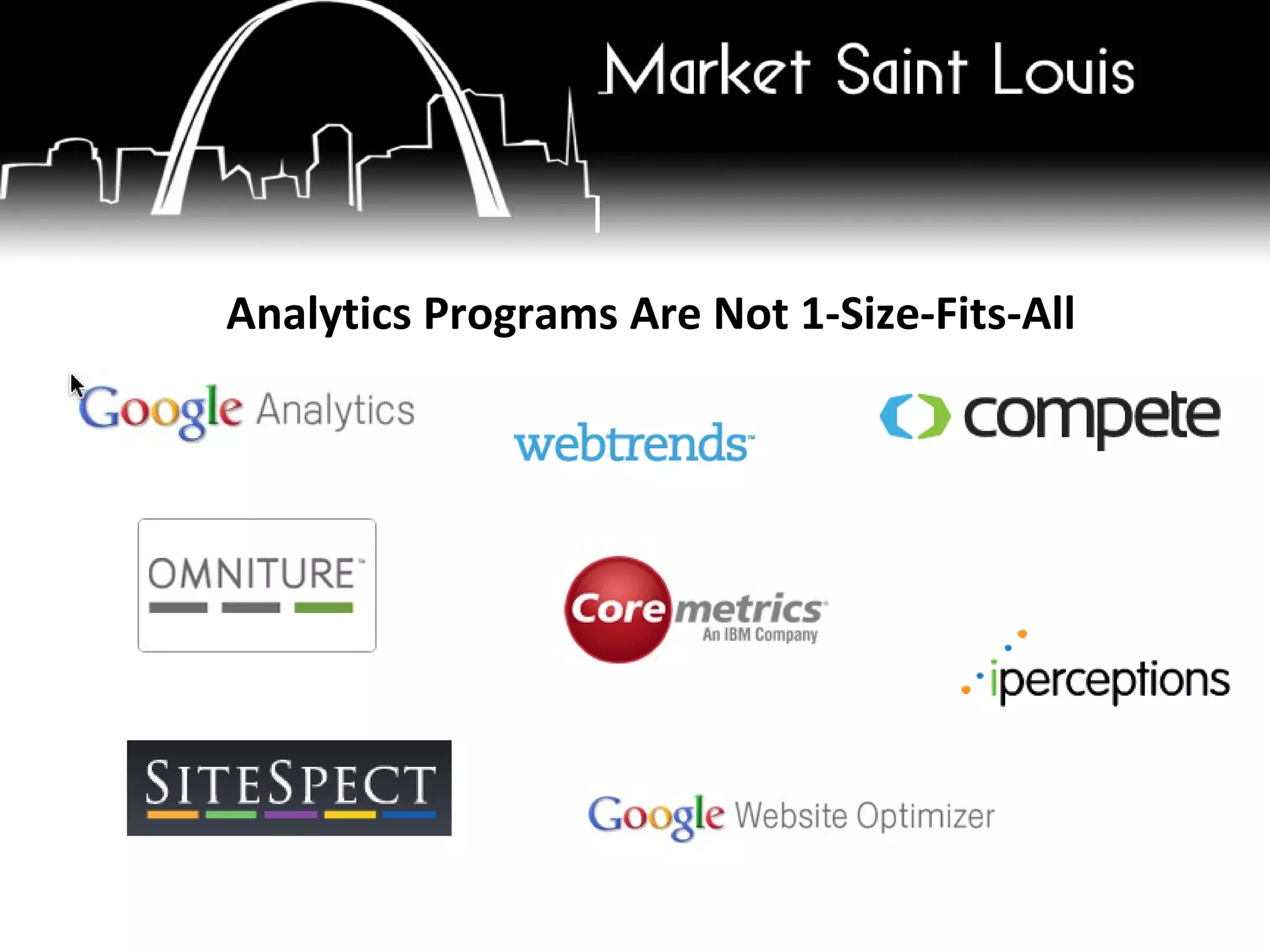 Analytics Programs Are Not 1-Size-Fits-All 