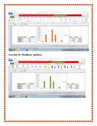 Lección 34: Modificar gráficos.
 