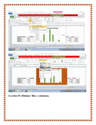 Lección 35: Eliminar filas y columnas.
 