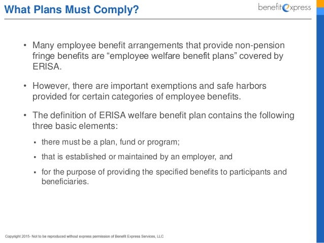 Erisa For Employers 101