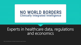 Experts in healthcare data, regulations
and economics
https://noworldborders.com/expert-witness/erisa-expert-witness/
 