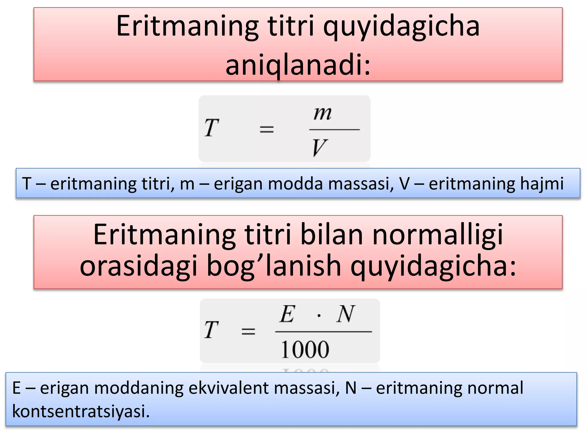 Erimning analini qanday rivojlantirish kerak
