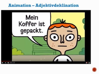 Animation – Adjektivdeklination
 