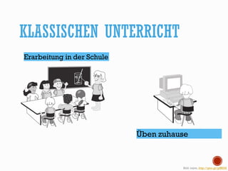 KLASSISCHEN UNTERRICHT
Bild: rejon, http://goo.gl/gIfRDH
Erarbeitung in der Schule
Üben zuhause
 