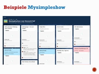 Beispiele Mysimpleshow
 