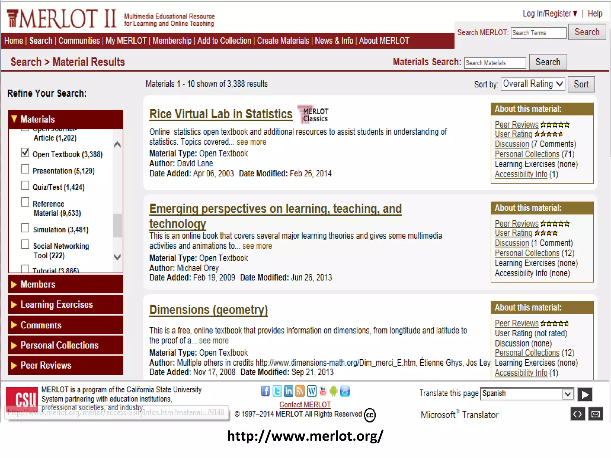 http://www.merlot.org/
 