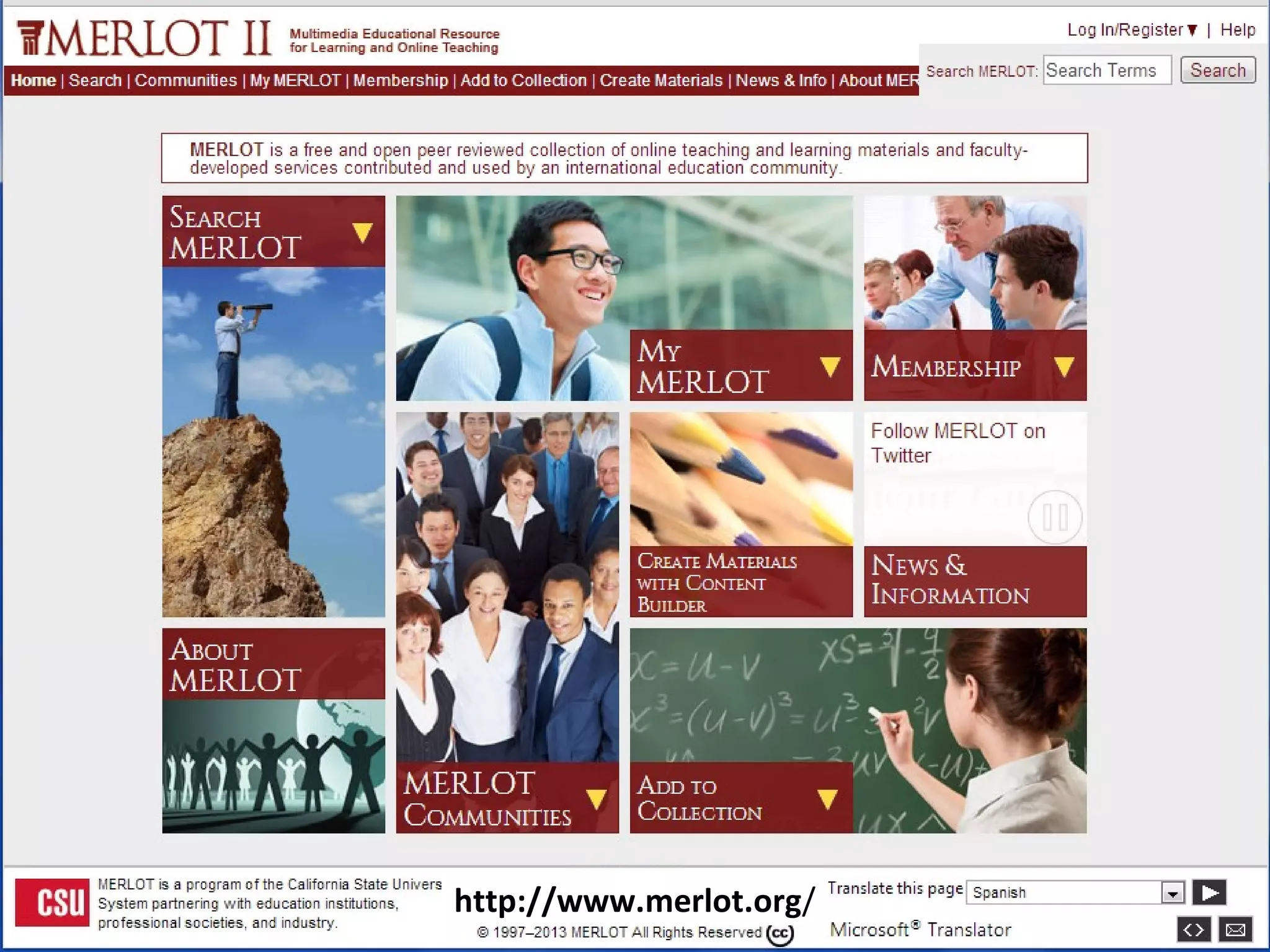 http://www.merlot.org/
 