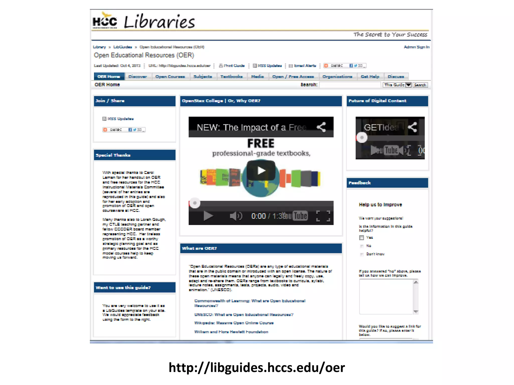 http://libguides.hccs.edu/oer
 