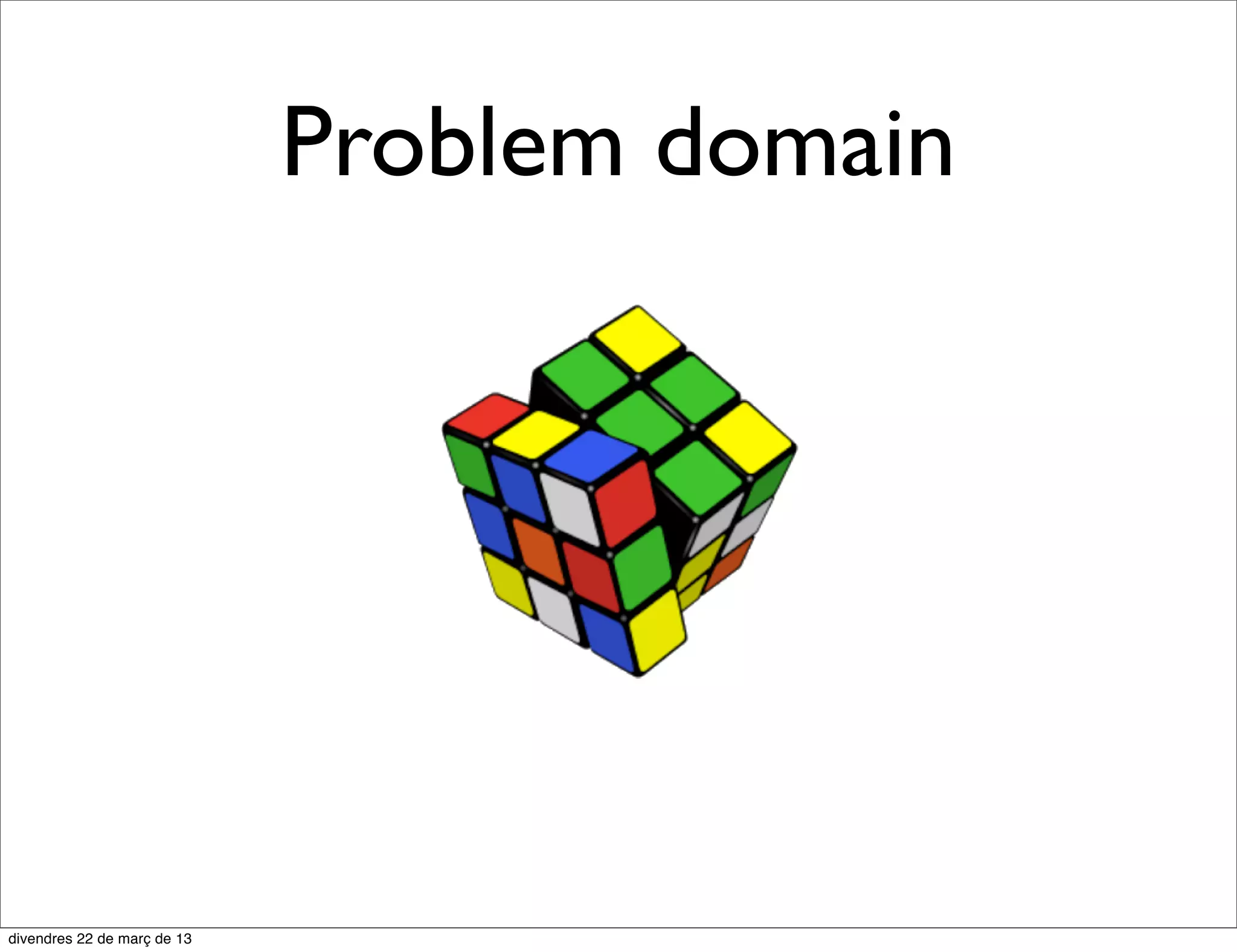 Problem domain
 