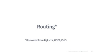© 2016 Mesosphere, Inc. All Rights Reserved. 117
Routing*
*Borrowed from Dijkstra, OSPF, IS-IS
 
