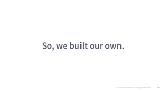 © 2016 Mesosphere, Inc. All Rights Reserved. 155
So, we built our own.
 