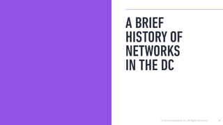 © 2016 Mesosphere, Inc. All Rights Reserved.
A BRIEF
HISTORY OF
NETWORKS
IN THE DC
4
 