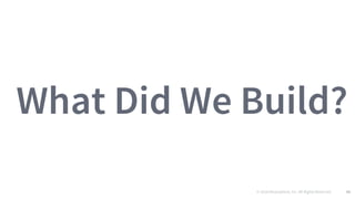 © 2016 Mesosphere, Inc. All Rights Reserved. 46
What Did We Build?
 