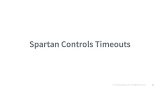 © 2016 Mesosphere, Inc. All Rights Reserved. 65
Spartan Controls Timeouts
 