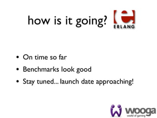 how is it going?

• On time so far
• Benchmarks look good
• Stay tuned... launch date approaching!
 