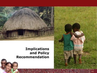 Implications
and Policy
Recommendation
 