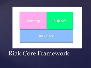 Riak Core Framework
 