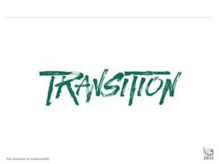 The business of sustainability
 