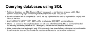 ERM Oracle Database - Entity Relationship | PPTX