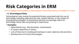 Enterprise Risk Management Notes Summary | PPTX