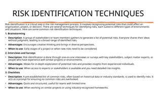 Enterprise Risk Management Notes Summary | PPTX