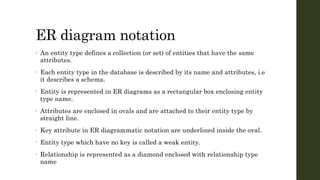 Entitytype Database Entity Relationship Modeling in Database Systems PPT | PPTX