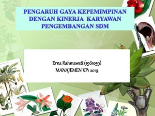 Erna Rahmawati(1961059)
MANAJEMENKP1 2019
 