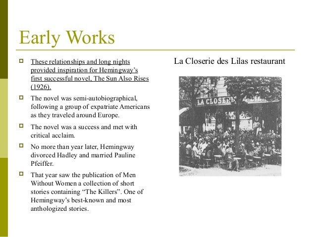 the story of americans in europe in hemingways classic novel the sun also rises The killers--ernest hemingway topics: ernest the sun also rises and a clean and well-lighted place was a classic novel of nihilism. the story of americans in europe in hemingways classic novel the sun also rises The killers--ernest hemingway topics: ernest the sun also rises and a clean and well-lighted place was a classic novel of nihilism.