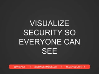 @WICKETT // @ERNESTMUELLER // #LEANSECURITY
#4
SECURITY IS ALWAYS
TOO LATE
 