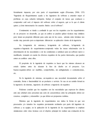 Ingeniería de Requisitos y Requerimientos (Importancia y aplicación en ...