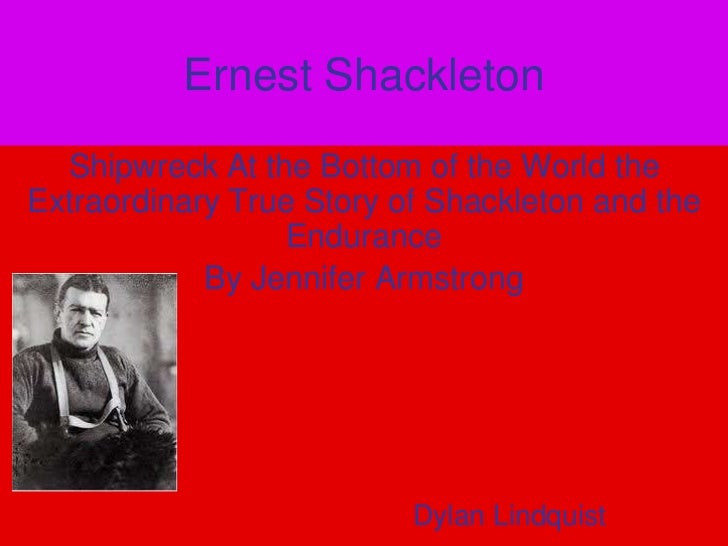 Ernest shackleton courage project
