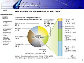 > Der Strommix in Deutschland im Jahr 2009 
