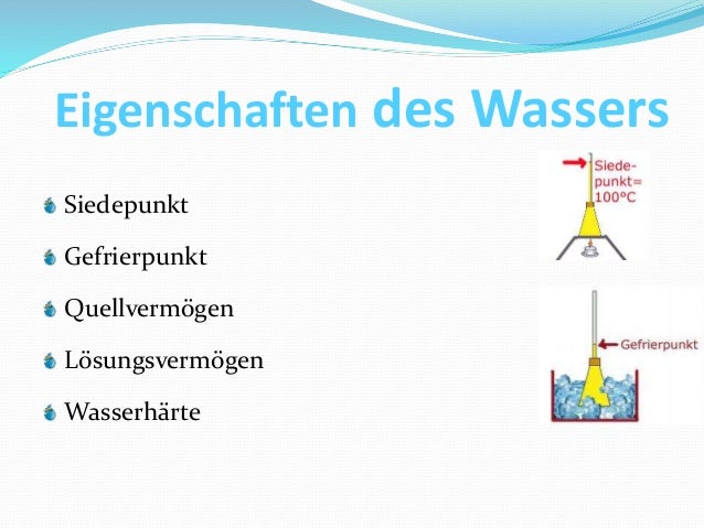 Physikalische Eigenschaften Von Wasser Erng wasser