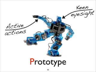 Keen
                       eye sight

A ctive
ac tions




           Prototype
               30
 